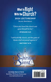 Back cover of SS Spiritual Sword Lectureship Book 2026 titled "What Is Right with the Church?" featuring the book’s design and publication date.