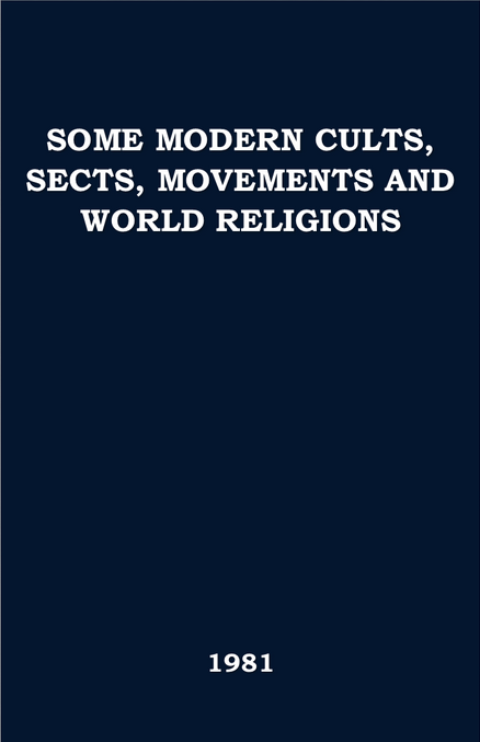 Spiritual Sword Lectureship Book 1981: Some Modern Cults, Sects, Movements and World Religions - Glad Tidings Publishing