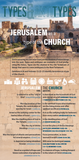 Types Antitypes Manna as a Type of Christ and Jerusalem as a Type of the Church (Pack of 10) Info-Cards or Oversize Bookmarks - Glad Tidings Publishing