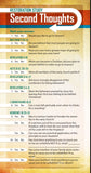 Restoration Study - Second Thoughts (Pack of 10) Info-Cards or Oversize Bookmarks - Glad Tidings Publishing