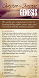 Chapter to Chapter - Genesis  (Pack of 10) Info-Cards or Oversize Bookmarks - Glad Tidings Publishing