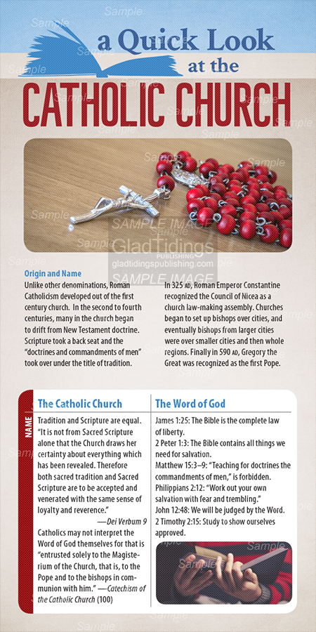 A Quick Look at the Catholic Church (Pack of 10) - Glad Tidings Publishing