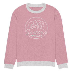 Sisters Podcast - Special Knitted Crew Neck Sweater Pink