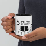 Truth on Wheels - Hear Believe be Baptized Graphic - GBN Mug with Color Inside - Glad Tidings Publishing