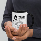 Truth on Wheels - Hear Believe be Baptized Graphic - GBN Mug with Color Inside - Glad Tidings Publishing