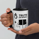 Truth on Wheels - Hear Believe be Baptized Graphic - GBN Mug with Color Inside - Glad Tidings Publishing