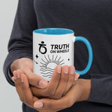 Truth on Wheels - Hear Believe be Baptized Graphic - GBN Mug with Color Inside - Glad Tidings Publishing