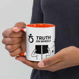 Truth on Wheels - Hear Believe be Baptized Graphic - GBN Mug with Color Inside - Glad Tidings Publishing