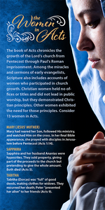 The Women in Acts (Pack of 10) Info-Cards or Oversize Bookmarks - Glad Tidings Publishing