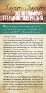 Chapter to Chapter - 1 & 2 Thessalonians, 1 & 2 Timothy, Titus, Philemon (Pack of 10) Info-Cards or Oversize Bookmarks - Glad Tidings Publishing