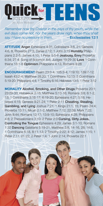 Quick Scriptures for Teens (Pack of 10) - Glad Tidings Publishing