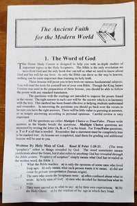 The Ancient Faith for the Modern World 22-Lesson Bible Correspondence Course - Glad Tidings Publishing