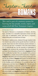 Chapter to Chapter - Romans (Pack of 10) Info-Cards or Oversize Bookmarks - Glad Tidings Publishing