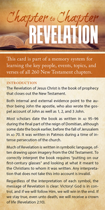 Chapter to Chapter - Revelation (Pack of 10) Info-Cards or Oversize Bookmarks - Glad Tidings Publishing