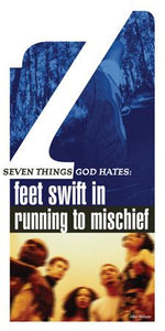 Seven Things a Loving God Hates: Feet Swift in Running to Mischief (Pack of 5) - Glad Tidings Publishing