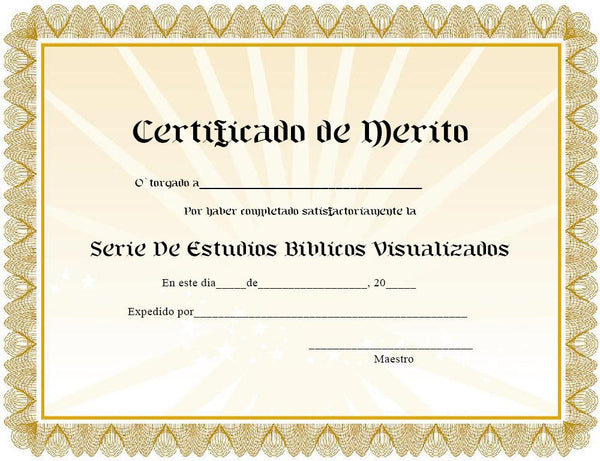 VBSS Spanish Completion Certificates (Pack of 10) 507C | Glad Tidings Publishing vbss-spanish-completion-certificates-pack-of-10-507c-glad-tidings-publishing